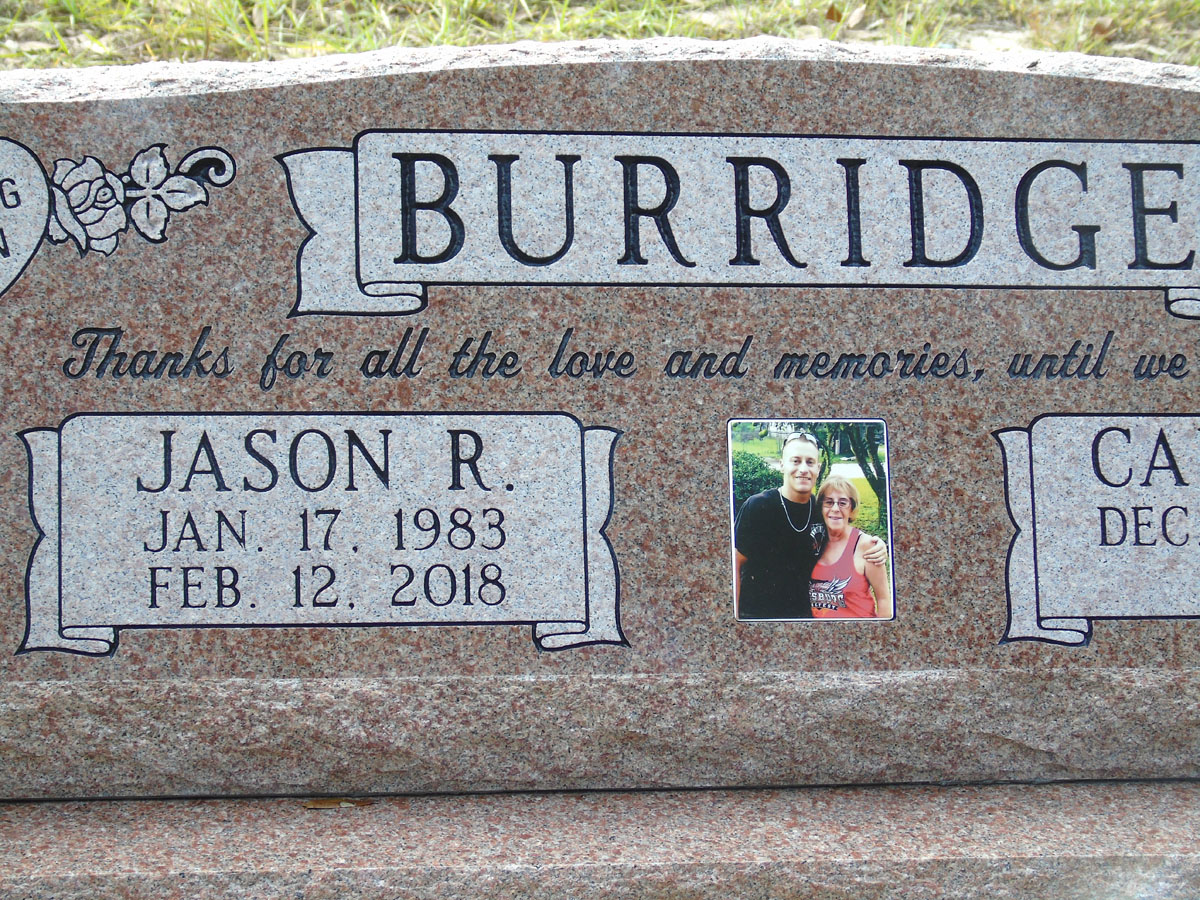 Headstone for Burridge, Jason R